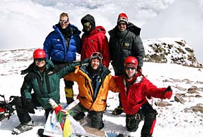 IMG team on the summit of Aconcagua
