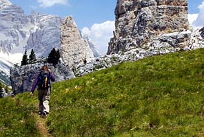 Trekking and climbing the Dolomites of Italy with International Mountain Guides