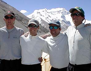 Tap Richards, Jason Tanguay, Andy Politz, and Dave Hahn of International Mountain Guides