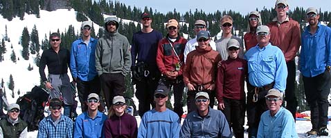 International Mountain Guides training at the IMG office in Ashford, WA at the base of Mt. Rainier