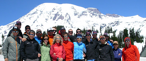 International Mountain Guides training on Mt. Rainier