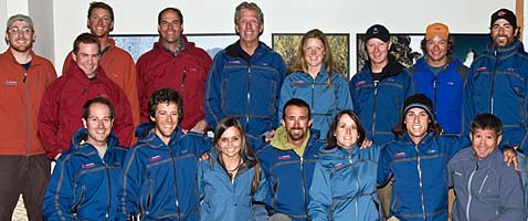 Some of the International Mountain Guides at the IMG office in Ashford, WA at the base of Mt. Rainier