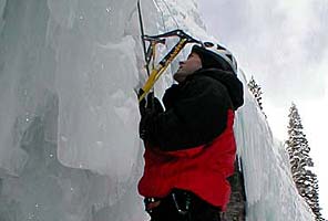 IMG ice climbing in Ouray, Colorado