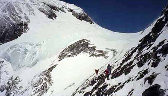 Below the South Col