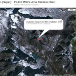 SPOT location of IMG Ama Dablam Team