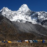 Ama Dablam BC (photo: Justin Merle) Ama Dablam BC (photo: Justin Merle)