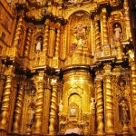 Ornate gold leaf in La Compania in old town Quito. (Photo by Phil Ershler)