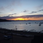 Sunset at Copacabana (Lake Titicaca). (Photo by Greg Vernovage)