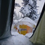A bit of snow overnight at C1.