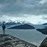 A lookout over Grey Glacier.