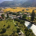 Cantilever Bridge to Rinpung Dzong (Photo by W.M. Holbrook)