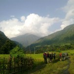First day of Annapurna Trek. (Photo by Eben Reckord)