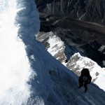 Icy slopes on the Dablam Glacier, below the summit. (Photo by Justin Merle) Icy slopes on the Dablam Glacier, below the summit. (Photo by Justin Merle)