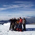 Team on the summit of Cayambe (Photo: Greg Vernovage)
