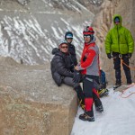 Belay station.  (Photo by Karsten Delap)