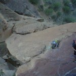Mid route on Monkey Face