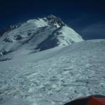 Annapurna IV Camp 3 and the route to the summit (photo: Craig John)