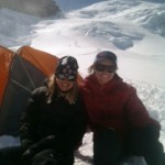 Jacqueline and Monica enjoying some sun and a view at the flats! (Photo by Jess Culver)