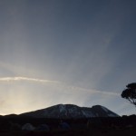 Sunrise from Shira Plateau Camp. (Eben Reckord)