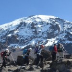 Approaching Barafu Camp. (Photo by Eben Reckord) Approaching Barafu Camp. (Photo by Eben Reckord)