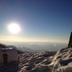 Sunrise at Camp Muir. (Erika Bjornson) Sunrise at Camp Muir. (Erika Bjornson)