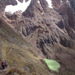 From the pass at 15000ft down to camp.