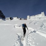 Pulling into Camp Muir October 25 2012 (Dustin Balderach)