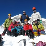 Summit of Chulu Near East, with Chulu East in background