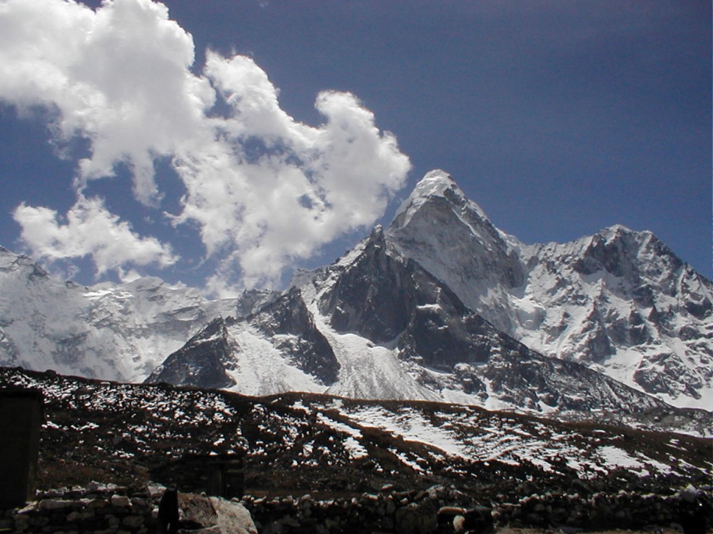 The  north side of Ama Dablam taken from near Chukkung village in the Imja Khola valley  (Eric Simonson)