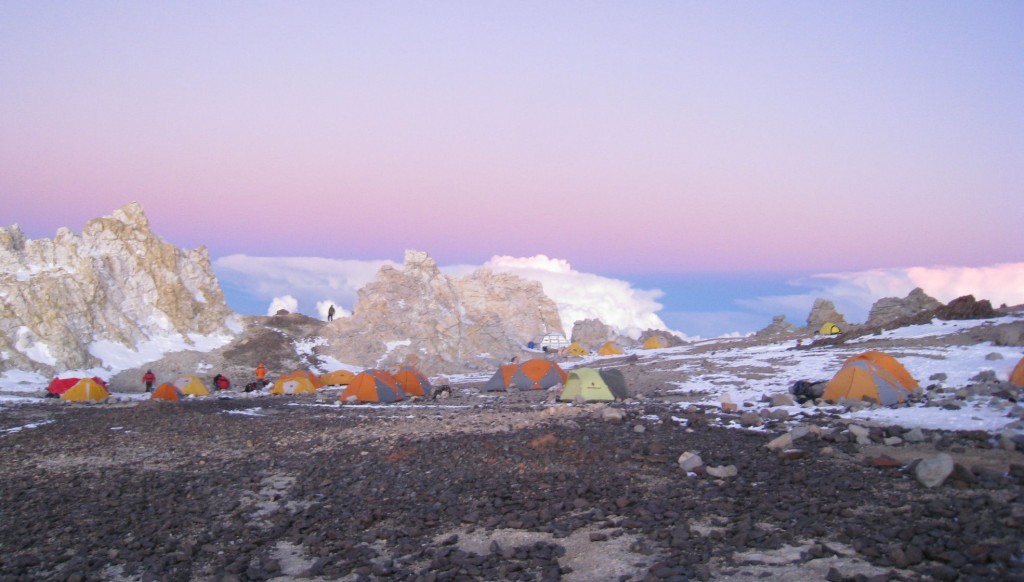 High Camp on Aconcagua. (Warren Wilhide)