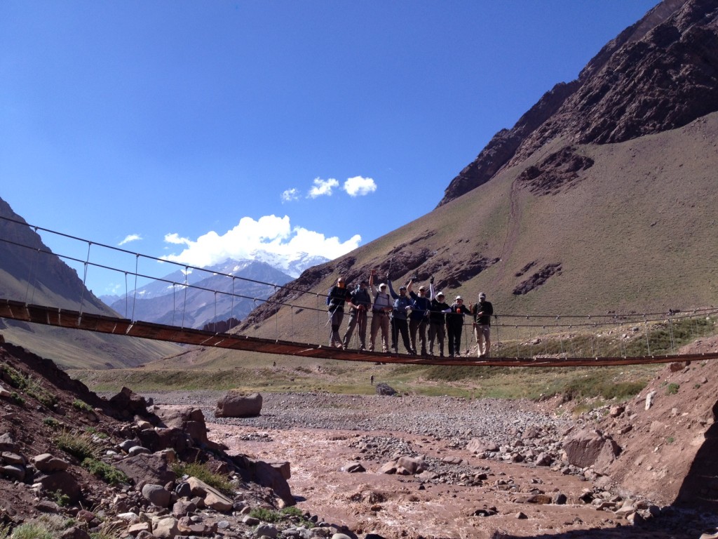 Happy climbers on their way to hot showers! (Josh McDowell)