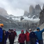 Tye and team beneath the Towers