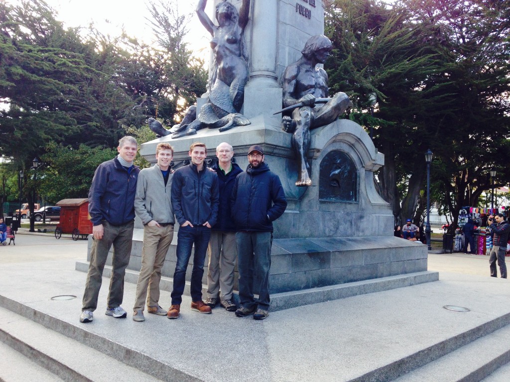 Taking the tour around Punta Arenas before their flight to Antarctica.