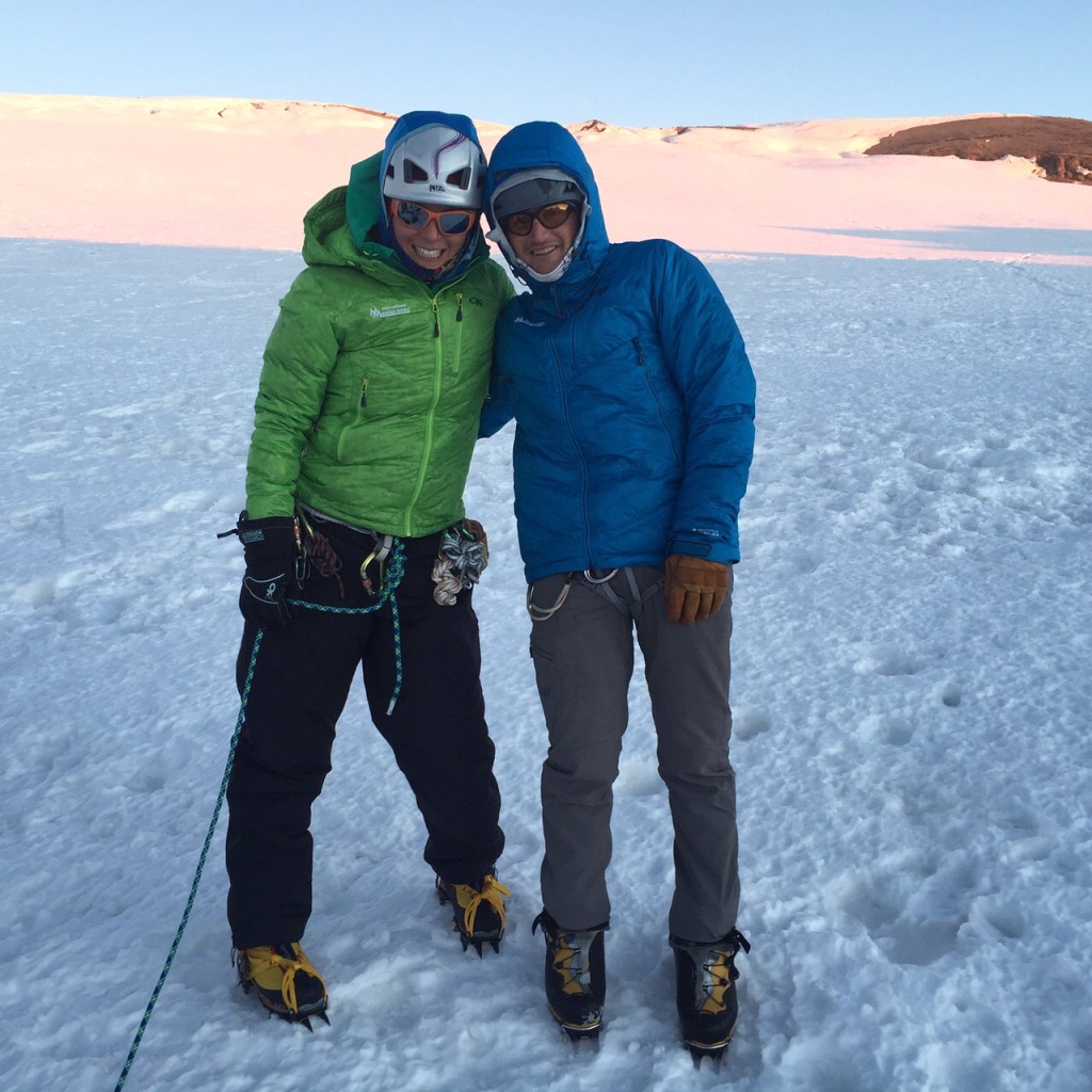 Mike Haft with Sara Cohen, on his 100th Summit