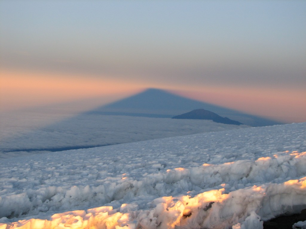 Classic sunrise shadow on Kilimanjarol (Greg Vernovage)