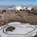 Ice pond on Aconcagua