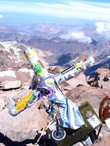 Summit cross on Aconcagua