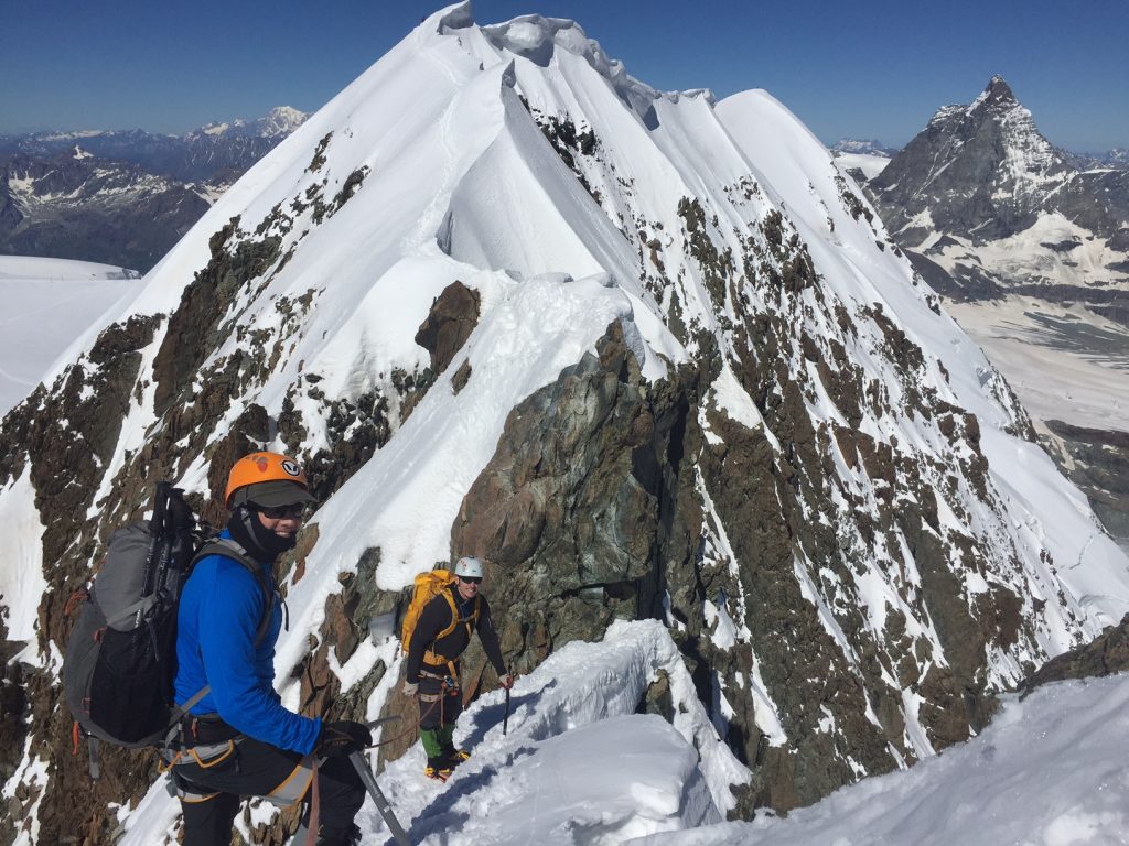 Climbers on the Breithorn Traverse, Zermatt (Matt Farmer)