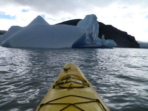 Kayak on Lago Grey