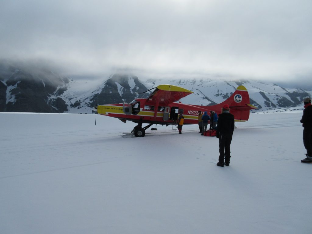 Paul Claus's Twin Otter On the Glacier (George Dunn)