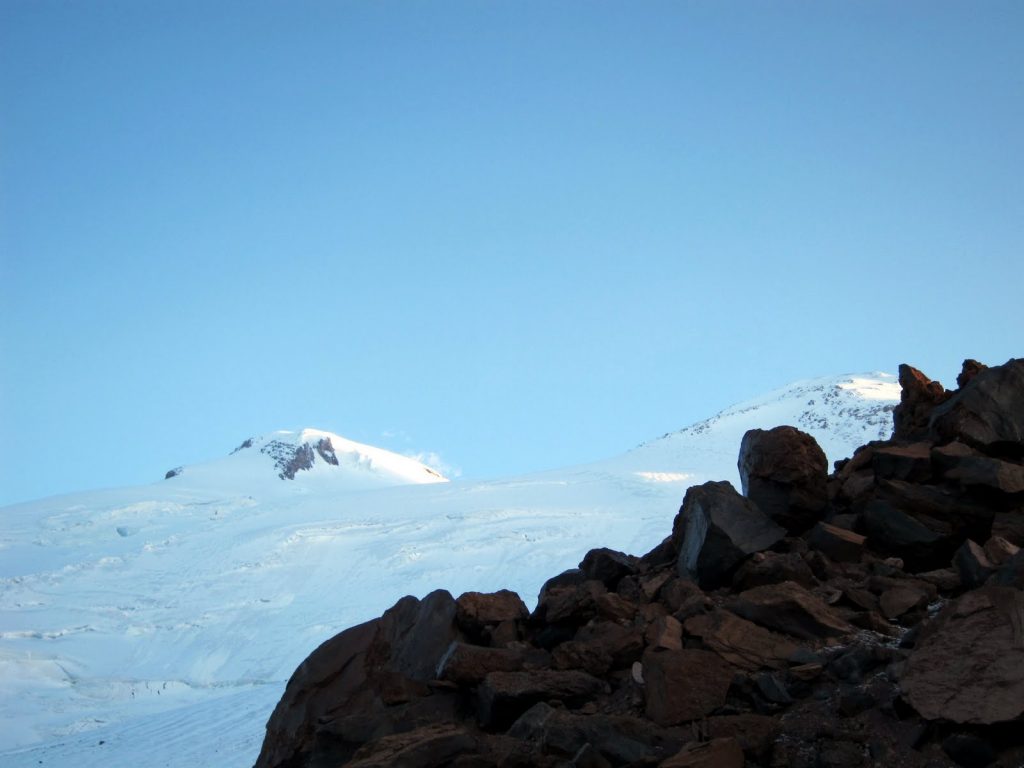 Elbrus, West Summit is on the left