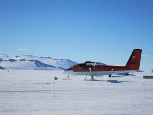 Twin Otter at Union Glacier (Greg Vernovage)