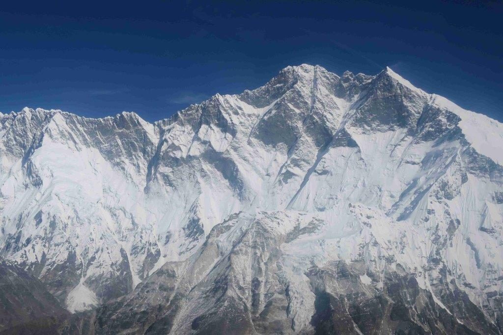 Island Peak in the foreground with the South Face of Lhotse behind (Eric Simonson)