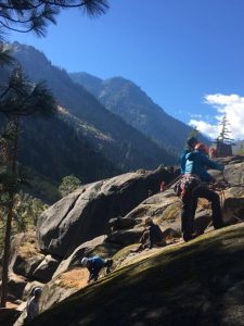 Blue skies for guide training in Leavenworth, WA. (Leanne Sebren)