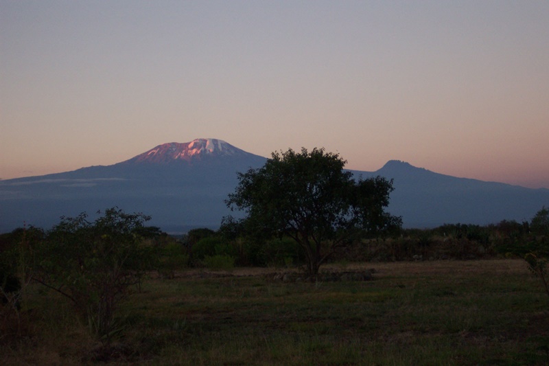 Sunset on Kilimanjaro and Mawenzi (Eric Simonson)