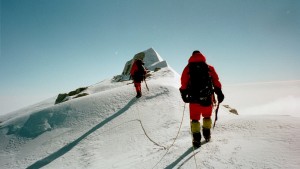 Vinson summit ridge