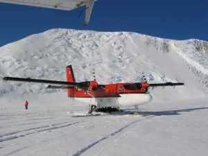 Twin Otter at Vinson base camp