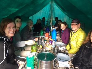 Breakfast at Machame Camp (Photo: Emily Johnston)