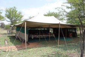 Dining tent at a Wilderness Camp (photo: Dustin Balderach)