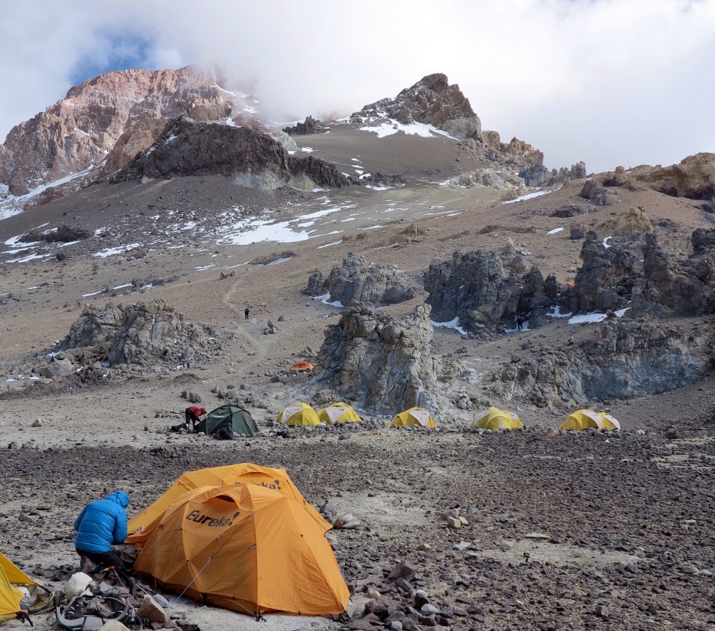 High Camp on Aconcagua (photo: Peter Bilodeau)